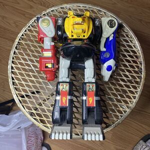 Power Rangers Mighty Morphin Ninja Megazord Toy Missing Pieces Head Loose Joints
